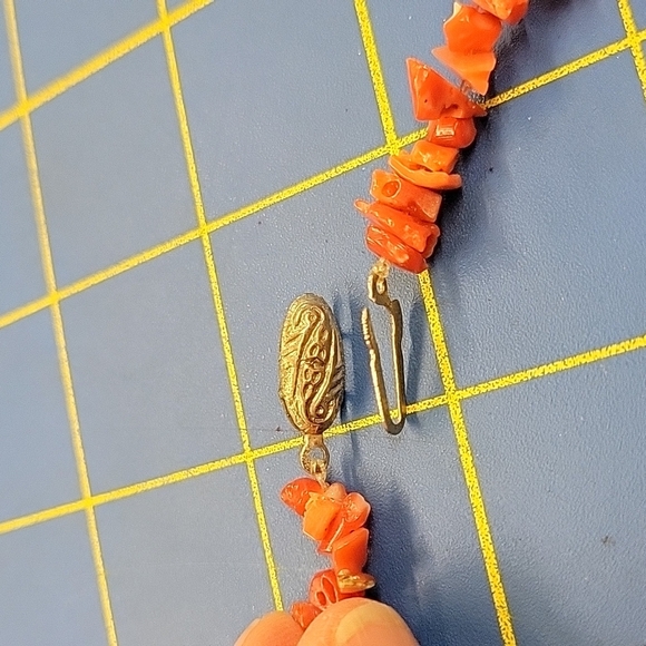 Reddish Seashell Necklace 16" Beach Sea - Picture 4 of 4